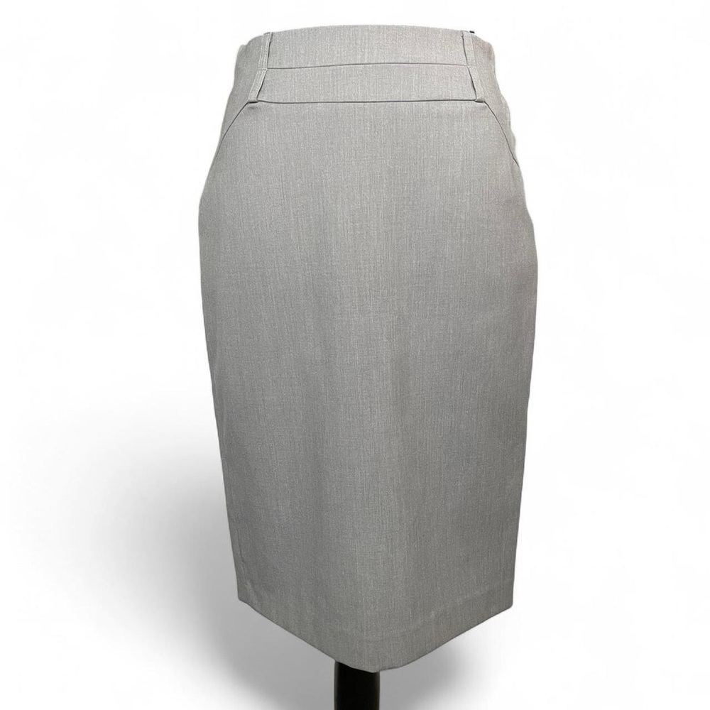 RW&CO. Light Gray Tailored Pencil Skirt
